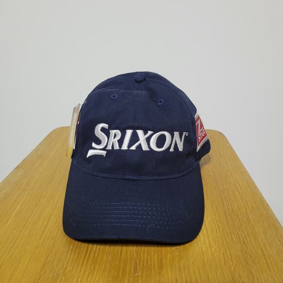 SRIXON Z-STAR PROMO Golf Baseball Cap Hat Adjustable Strapback Navy Blue NEW - Picture 2 of 11